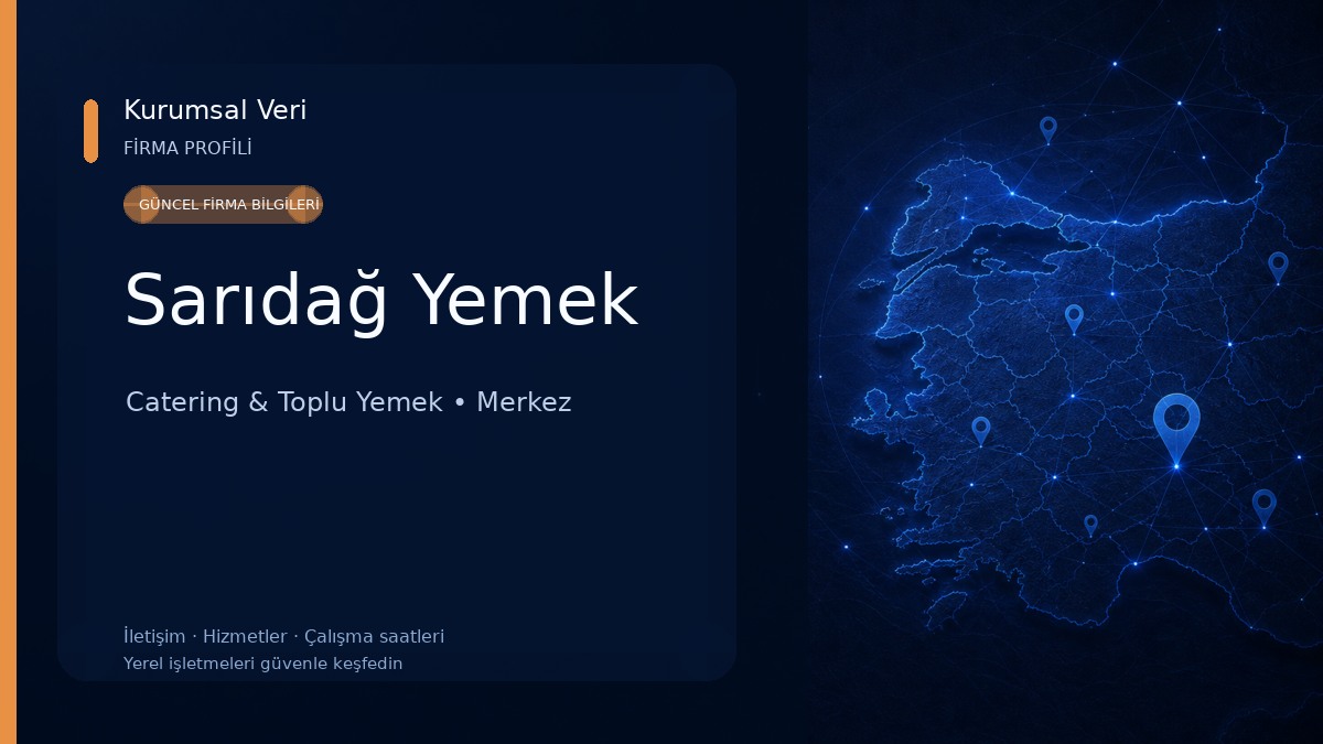 Sarıdağ Yemek Catering & Toplu Yemek