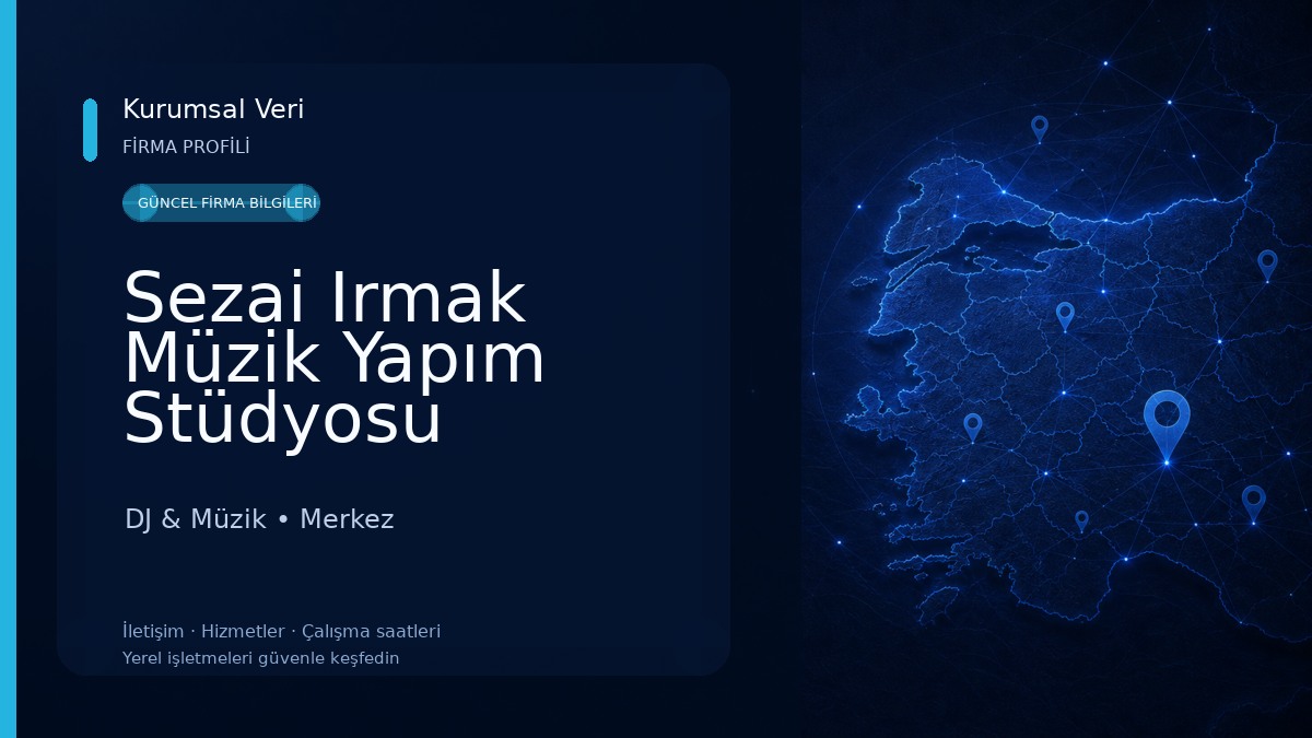Sezai Irmak Müzik Yapım Stüdyosu DJ & Müzik