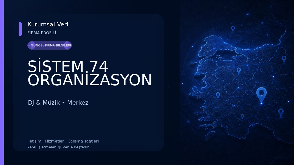 SİSTEM 74 ORGANİZASYON DJ & Müzik
