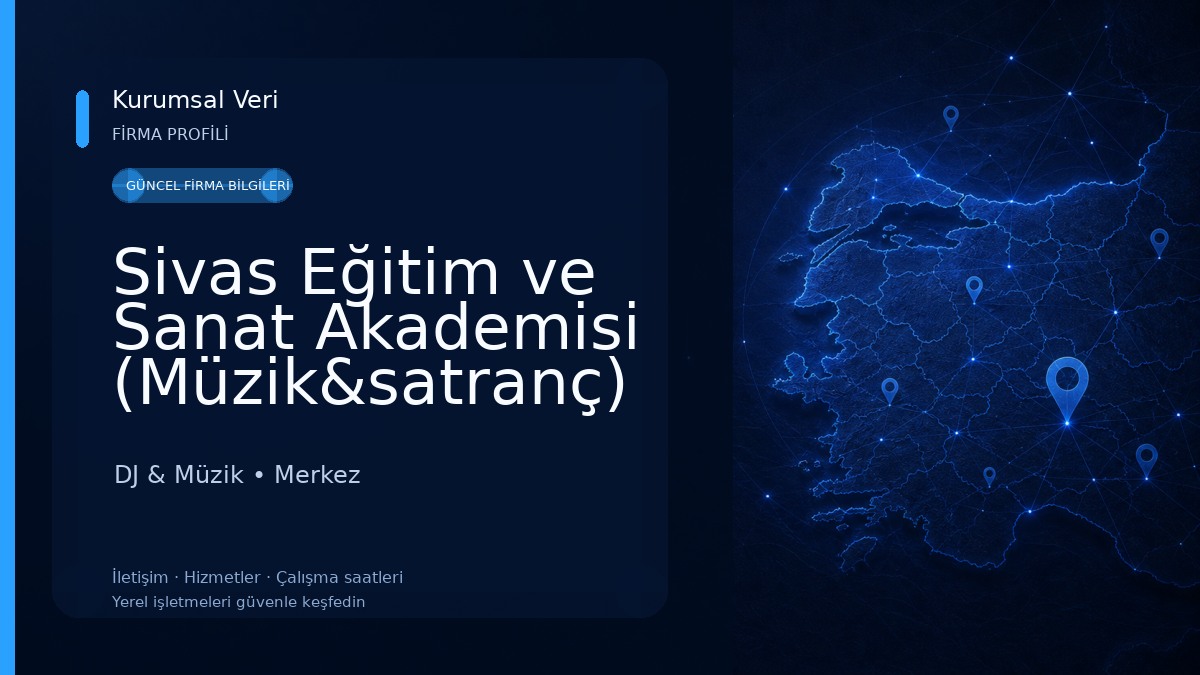 Sivas Eğitim ve Sanat Akademisi (Müzik&satranç) DJ & Müzik