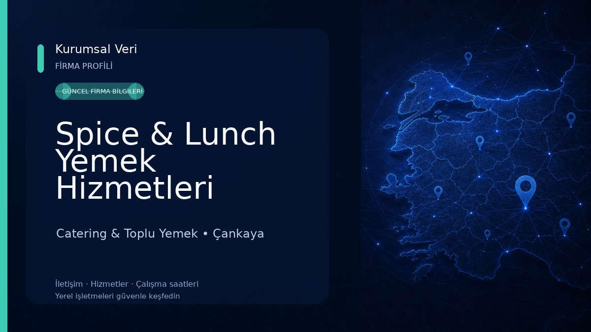 Spice & Lunch Yemek Hizmetleri Firması & Toplu Yemek Tedarikçisi Catering & Toplu Yemek