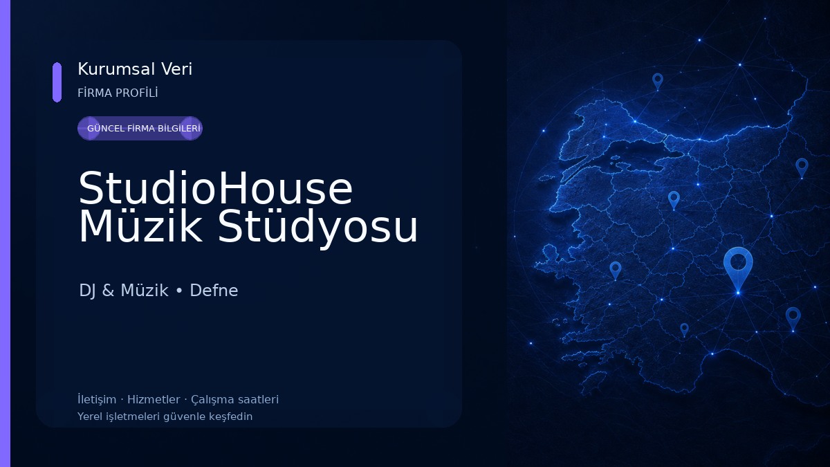 StudioHouse Müzik Stüdyosu DJ & Müzik