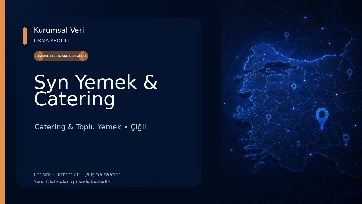 Syn Yemek & Catering Catering & Toplu Yemek