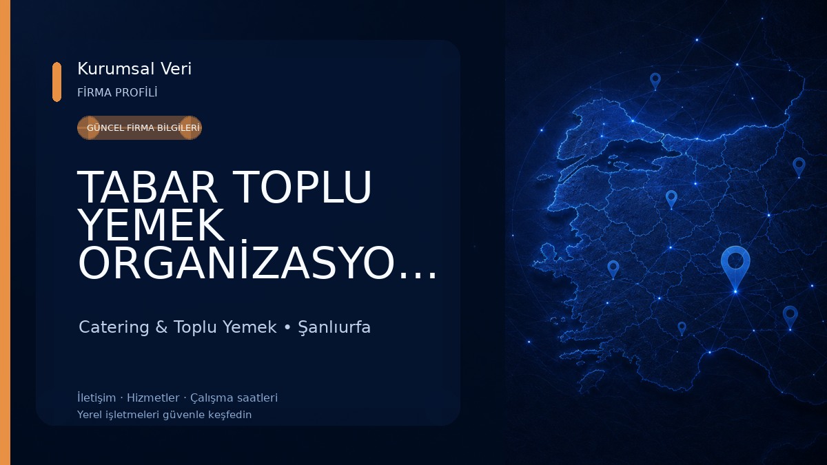 TABAR TOPLU YEMEK ORGANİZASYONU 