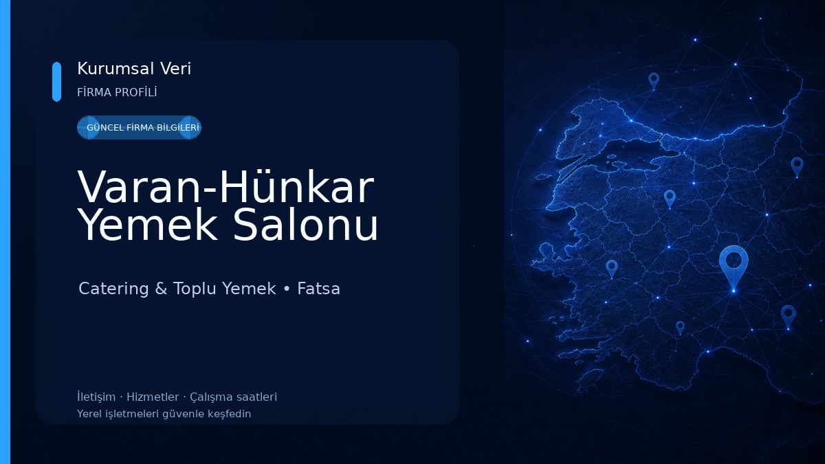Varan-Hünkar Yemek Salonu Catering & Toplu Yemek