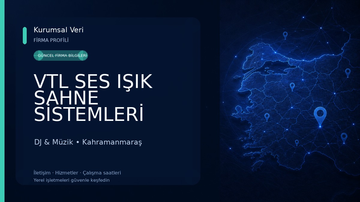 VTL SES IŞIK SAHNE SİSTEMLERİ DJ & Müzik