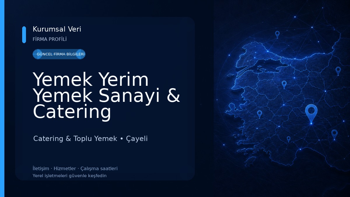 Yemek Yerim Yemek Sanayi & Catering Catering & Toplu Yemek