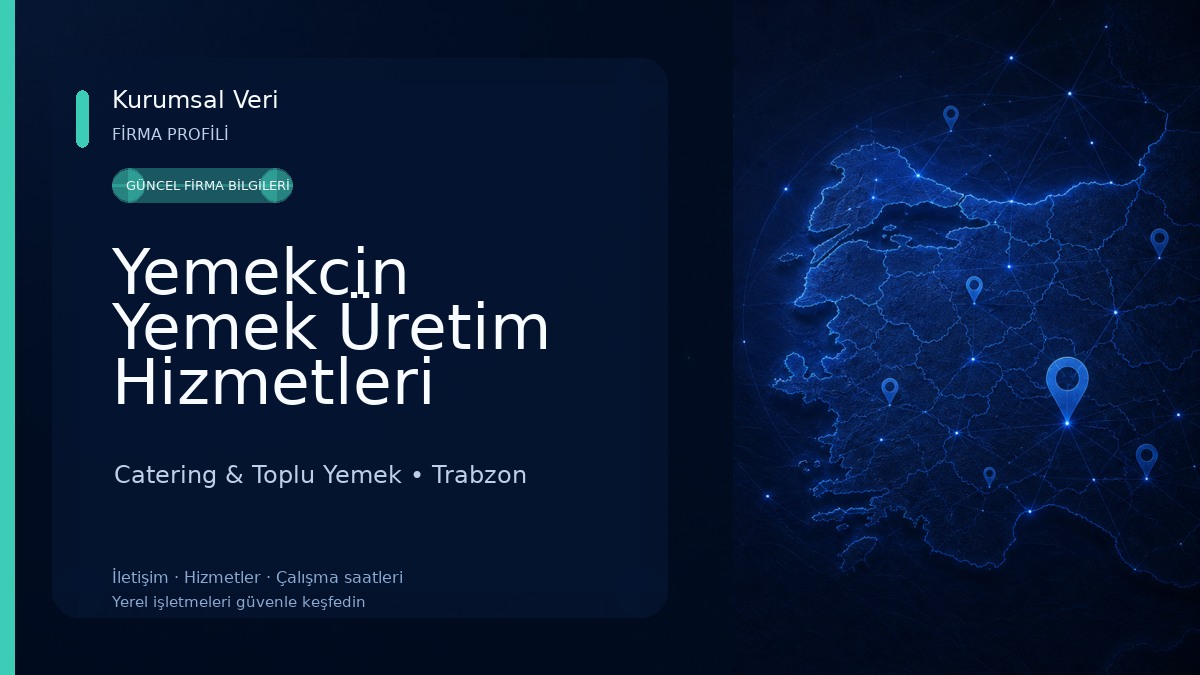 Yemekcin Yemek Üretim Hizmetleri Catering & Toplu Yemek